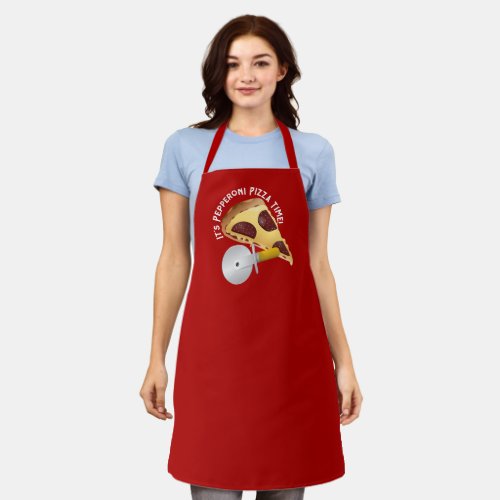 Pepperoni Pizza Day Apron