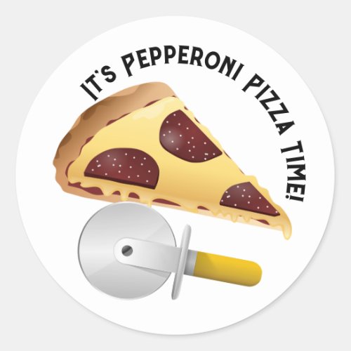 Pepperoni Pizza Day Classic Round Sticker