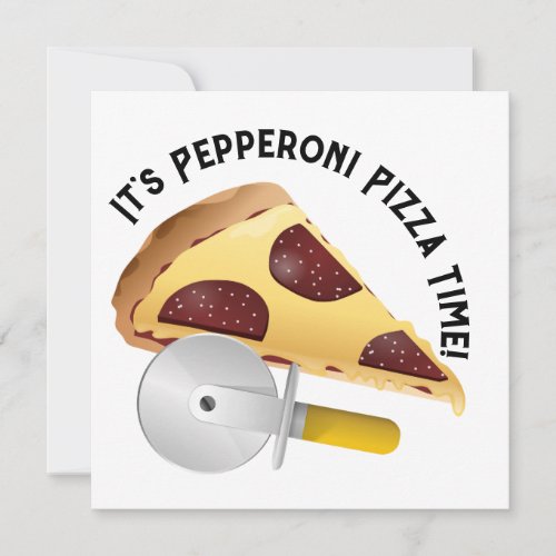 Pepperoni Pizza Day Invitation