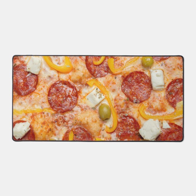 Pepperoni Pizza Desk Mat (Front)