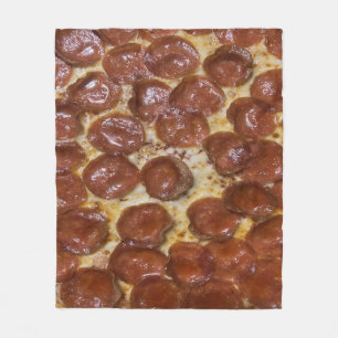 Pepperoni Pizza Fleece Blanket