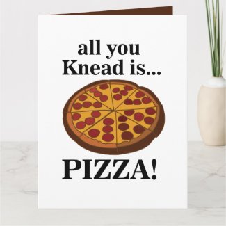 Pepperoni Pizza Food Funny Card