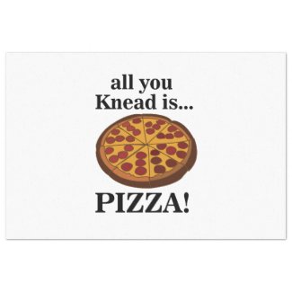 Pepperoni Pizza Food Funny Tissue Paper