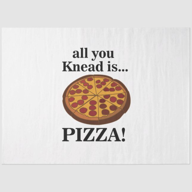 Pepperoni Pizza Food Funny Tissue Paper (Front)