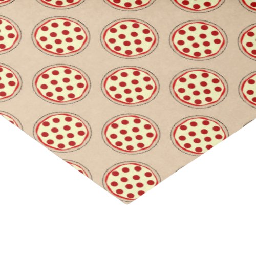 Pepperoni pizza fun patternparty tissue paper