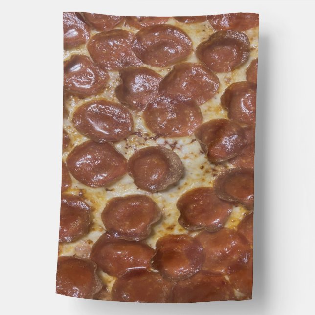 Pepperoni Pizza House Flag (Front)