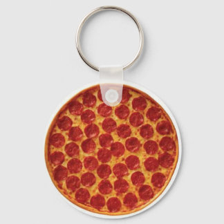 Pepperoni Pizza Keychain