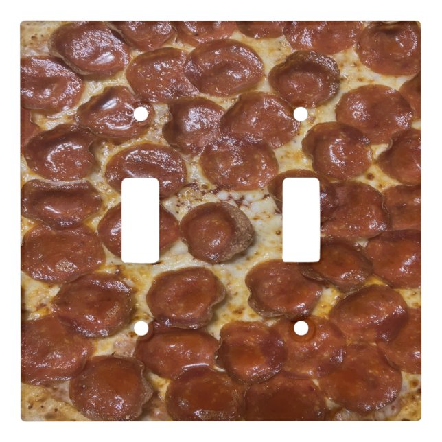 Pepperoni Pizza Light Switch Cover (Front)