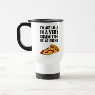 Pepperoni Pizza Love - A Serious Relationship Travel Mug