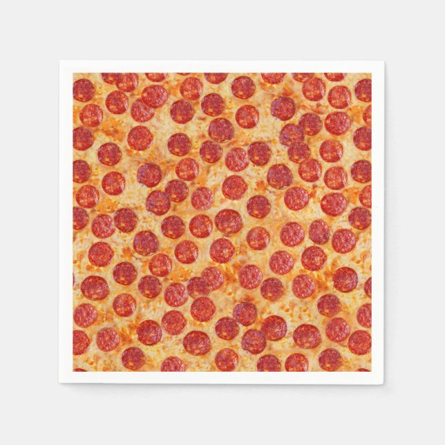 Pepperoni Pizza Napkins (Front)