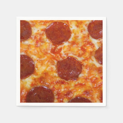 Pepperoni Pizza Paper Napkins
