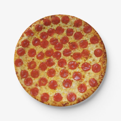 Pepperoni Pizza Paper Plates