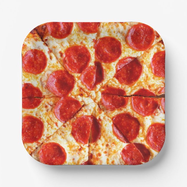 PEPPERONI PIZZA     PAPER PLATES (Front)
