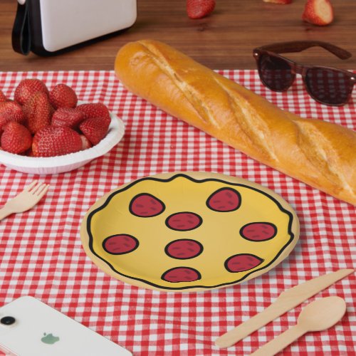Pepperoni Pizza  Paper Plates