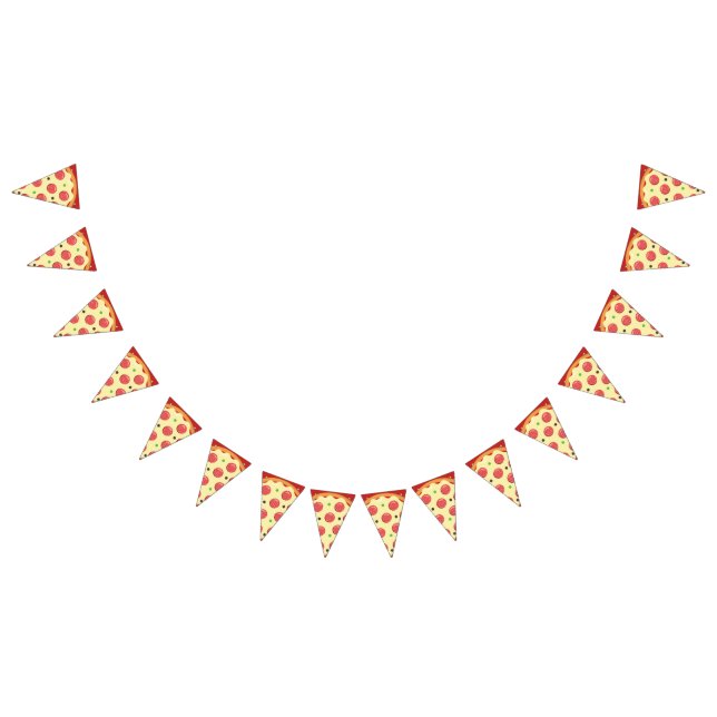 Pepperoni Pizza Party Bunting Flags (All)