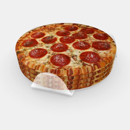 Pepperoni Pizza Party Coaster Set