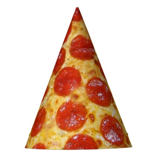 Pepperoni Pizza Party Hat