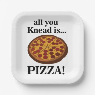Pepperoni Pizza Party  Paper Plates