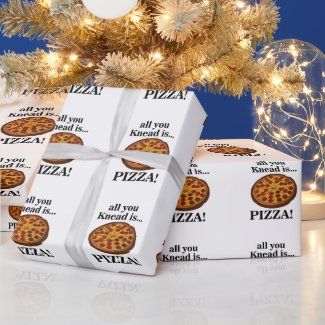 Pepperoni Pizza Party Wrapping Paper