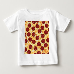 Pepperoni Pizza Pattern Baby T-Shirt