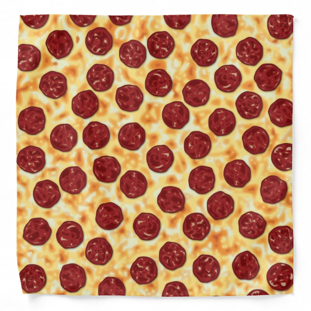 Pepperoni Pizza Pattern Bandana Zazzle