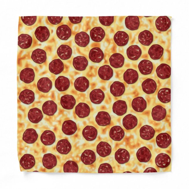 Pepperoni Pizza Pattern Bandana (Front)