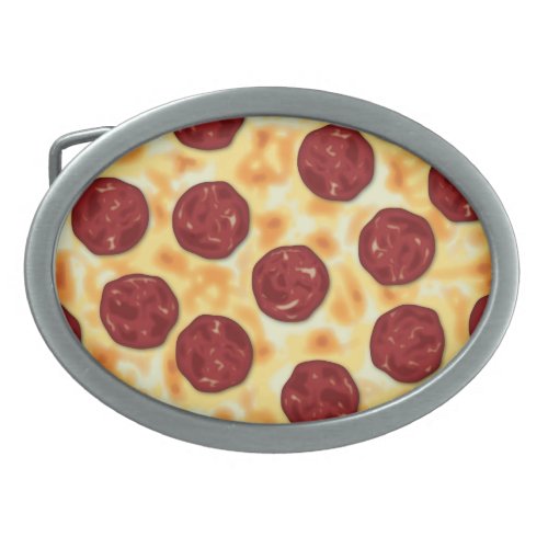 Pepperoni Pizza Pattern Belt Buckle