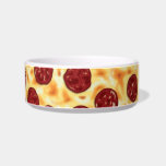 Pepperoni Pizza Pattern Bowl<br><div class="desc">Featuring digital artwork of pizza with pepperoni topping.</div>