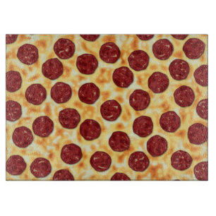 Pepperoni Pizza Pattern Cutting Board