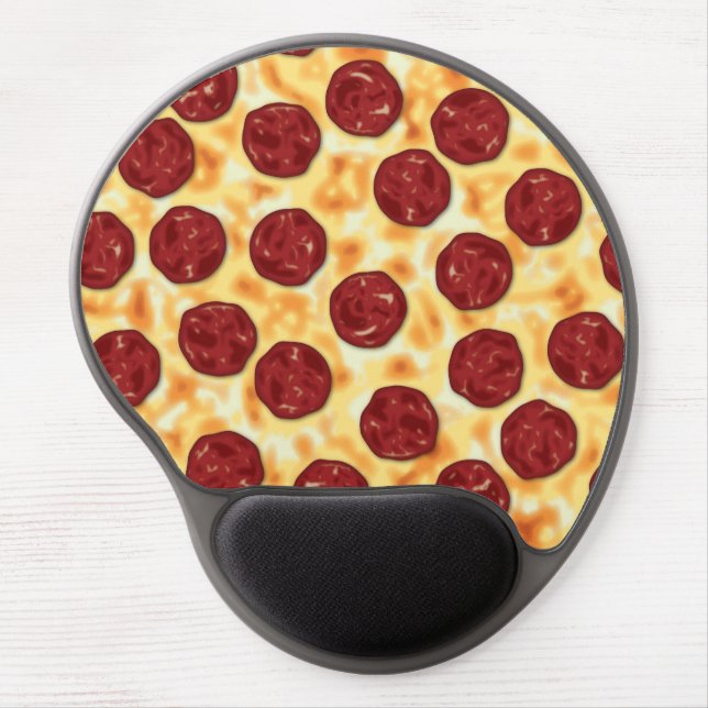 Pepperoni Pizza Pattern Gel Mouse Pad (Front)