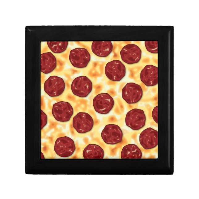Pepperoni Pizza Pattern Gift Box (Front)