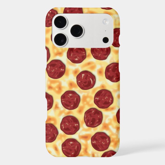 Pepperoni Pizza Pattern Iphone Case (Back)