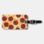 Pepperoni Pizza Pattern Luggage Tag at Zazzle