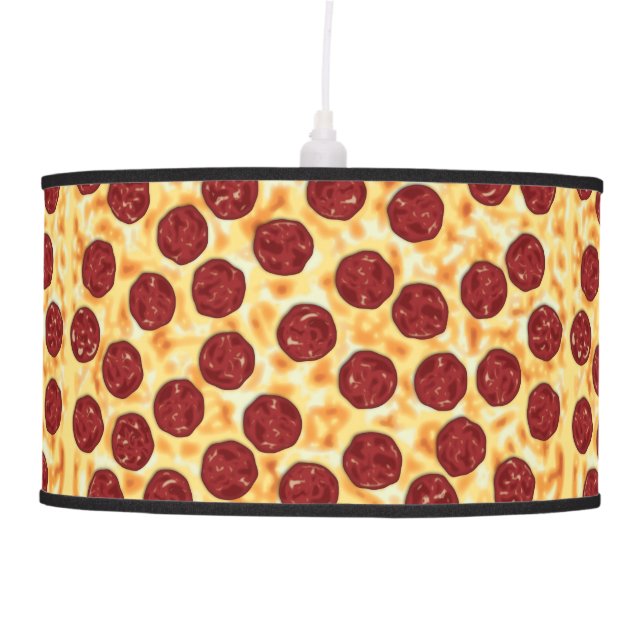 Pepperoni Pizza Pattern Pendant Lamp (Front)