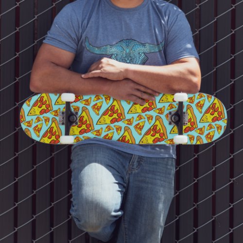 Pepperoni Pizza Pattern Skateboard