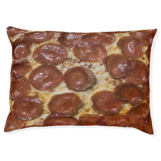 Pepperoni Pizza Pet Bed (Front)