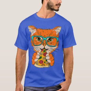 Pepperoni Pizza Pie Cat Lover  Junk Food Eat Fan T-Shirt