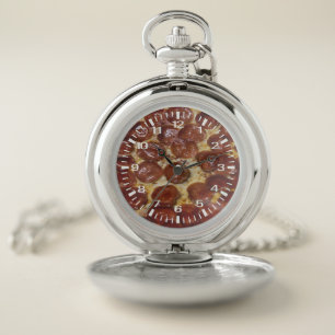 Pepperoni Pizza Pocket Watch