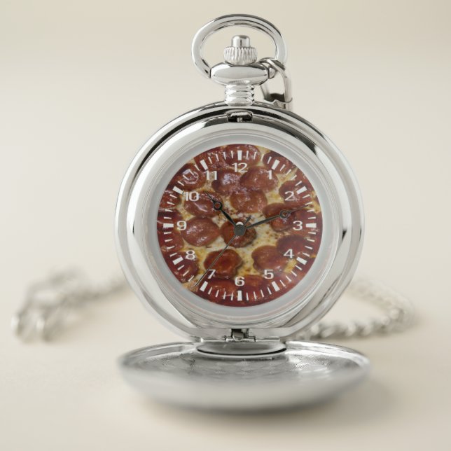 Pepperoni Pizza Pocket Watch (Inside)