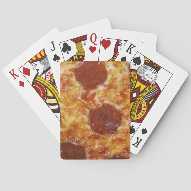 Pepperoni Pizza Poker Cards (Back)