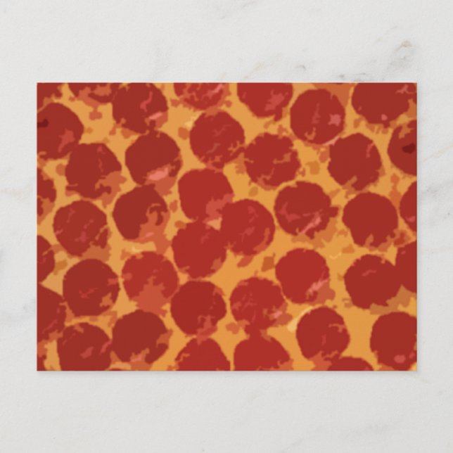 Pepperoni Pizza Postcard (Front)
