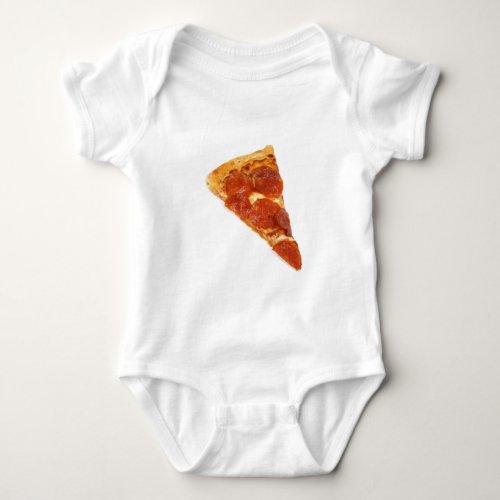 Pepperoni Pizza Slice Baby Bodysuit