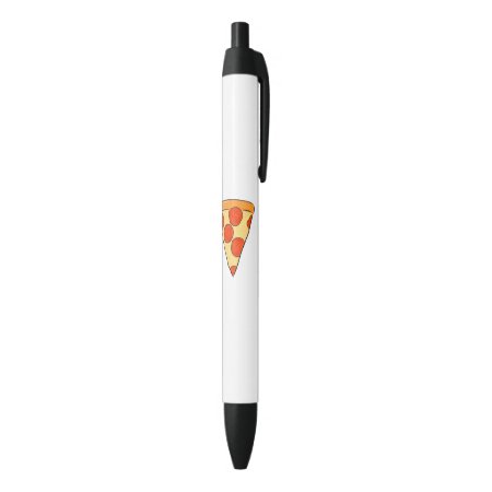 Pepperoni Pizza Slice Classic New York Style Pizza Black Ink Pen