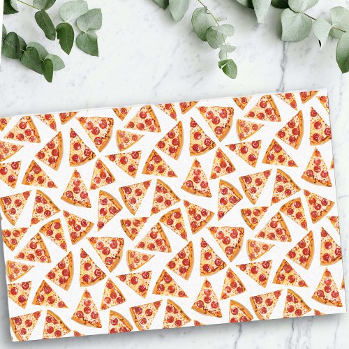 Pepperoni Pizza Slices Fun Crazy  Tissue Paper