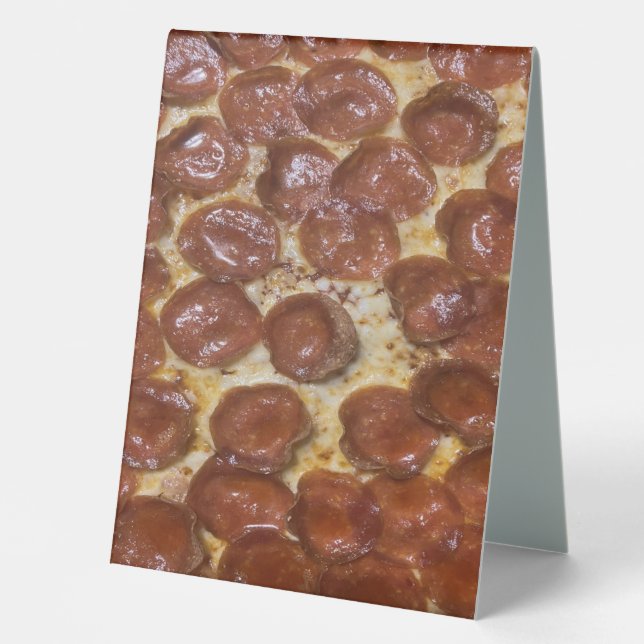 Pepperoni Pizza Table Tent (Front)