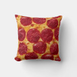 Pepperoni Pizza Throw Pillow at Zazzle