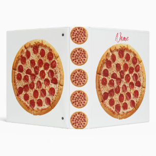 Pepperoni Pizza Thunder_Cove 3 Ring Binder