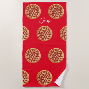 Pepperoni Pizza Thunder_Cove Beach Towel