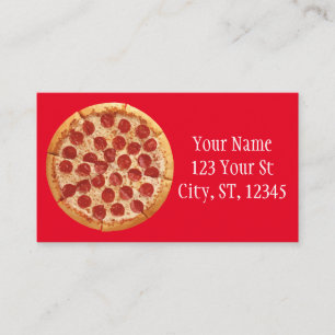 Pepperoni Pizza Thunder_Cove Business Card
