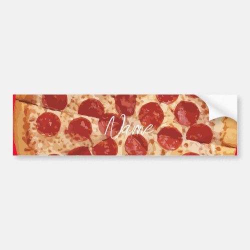 Pepperoni Pizza Thunder_Cove Coaster Bumper Sticker